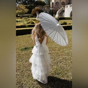 Show Me Your Mumu Flower Girl Dress Lovebug size 5t white tulle